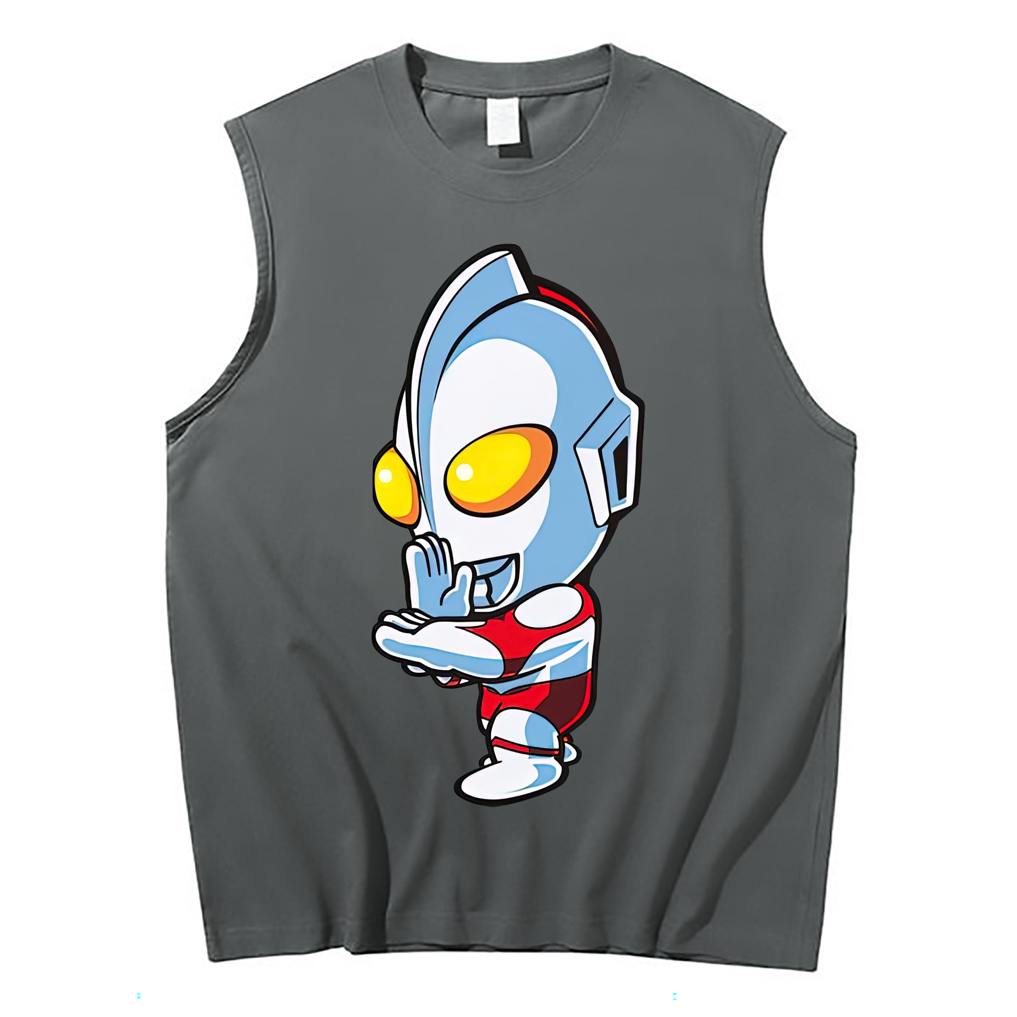 （画像用） ウルトラマン Ultraman コットン100％タンクトップ（フロントプリント）